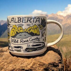 STARBUCKS ALBERTA Canada Been There Series Collectors Coffee Mug 14 Oz EUC
